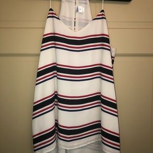 Striped Strappy camisole sz M